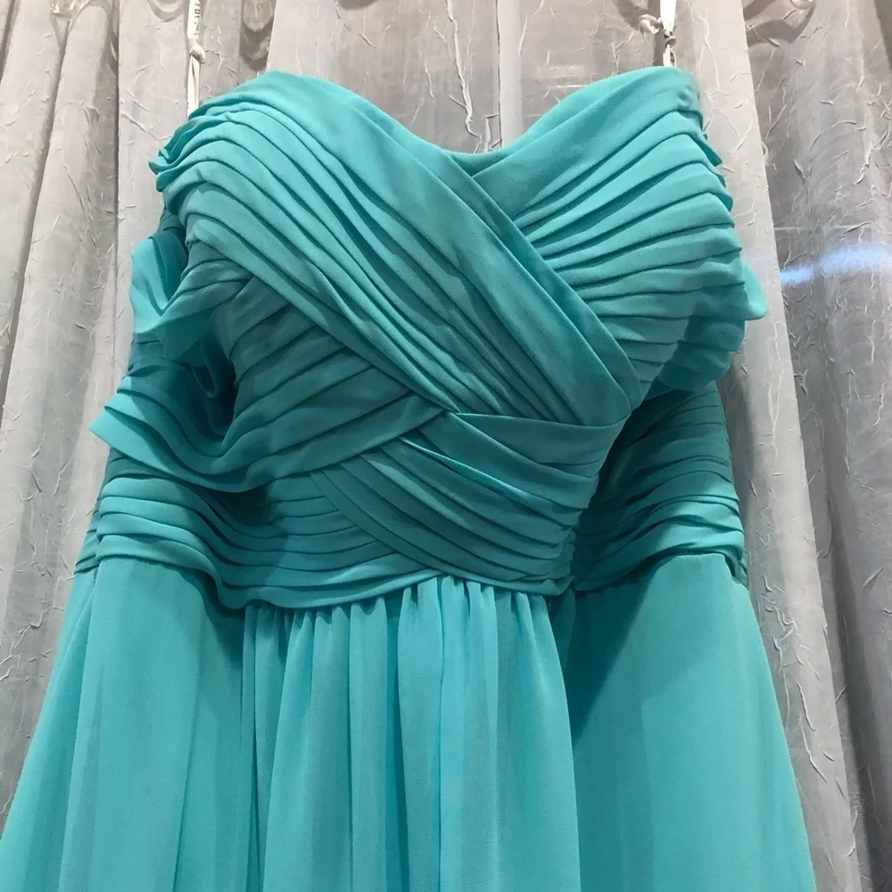 Bari Jay Teal Gown - Picture 1 of 8